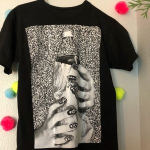 Black Tee- 40oz graphic